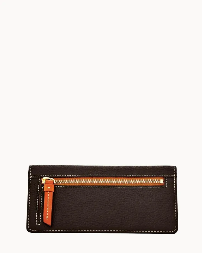 Pebble Grain Slim Wallet Black Women Dooney and Bourke Wallets Pebble Grain Slim Wallet Black Women Dooney and Bourke Wallets