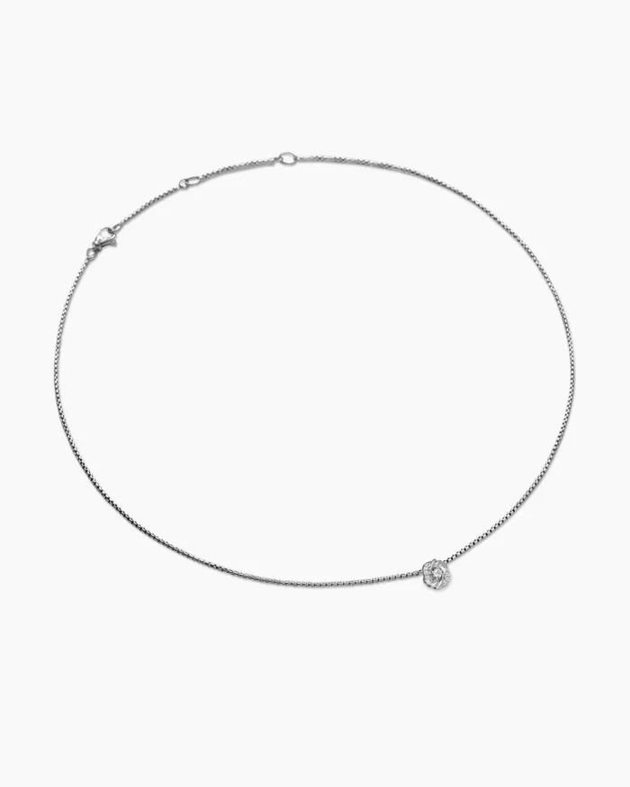 Petite Infinity Pendant Necklace In Sterling Silver With Diamonds 8mm Women David Yurman Pendant Petite Infinity Pendant Necklace In Sterling Silver With Diamonds 8mm Women David Yurman Pendant