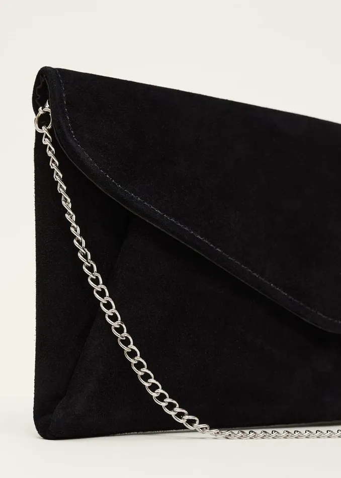 Phase Eight Bags and Clutches Wendie Suede Envelope Clutch Bag Black 8211 Women Phase Eight Bags and Clutches Wendie Suede Envelope Clutch Bag Black 8211 Women