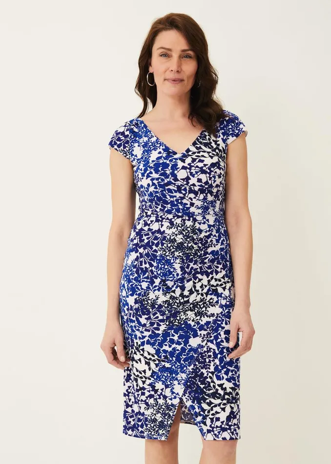 Phase Eight Dresses Arielle Contrast Print Jersey Dress Ceruleanalmond 8211 Women Phase Eight Dresses Arielle Contrast Print Jersey Dress Ceruleanalmond 8211 Women