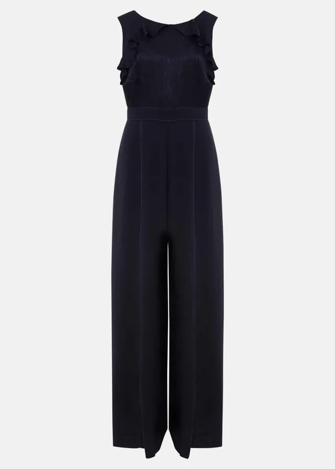 Phase Eight Dresses Atlanta Burnout Jumpsuit Navy 8211 Women