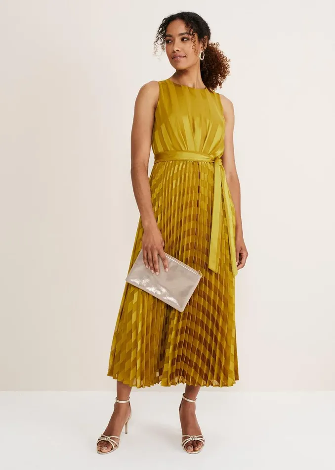 Phase Eight Dresses Beverley Jacquard Stripe Midaxi Dress Chartreuse 8211 Women Phase Eight Dresses Beverley Jacquard Stripe Midaxi Dress Chartreuse 8211 Women
