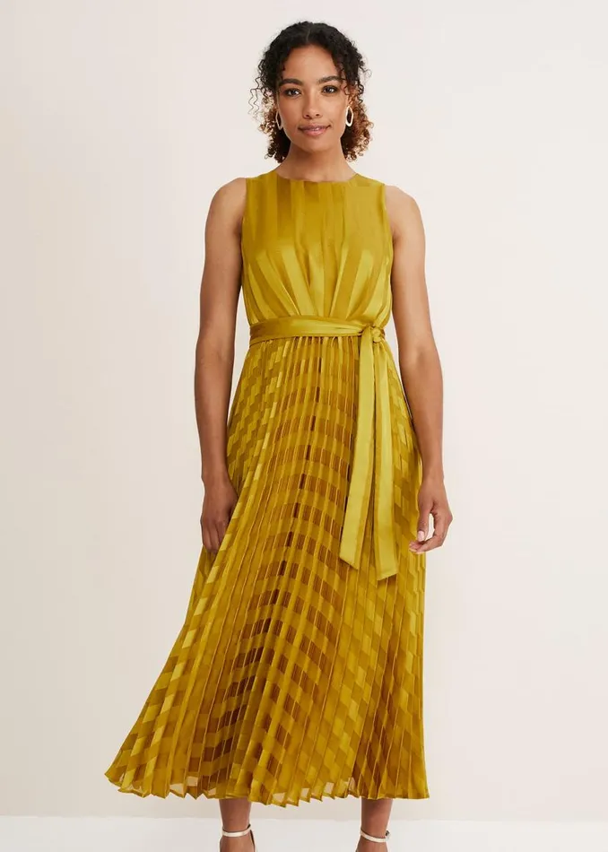 Phase Eight Dresses Beverley Jacquard Stripe Midaxi Dress Chartreuse 8211 Women Phase Eight Dresses Beverley Jacquard Stripe Midaxi Dress Chartreuse 8211 Women