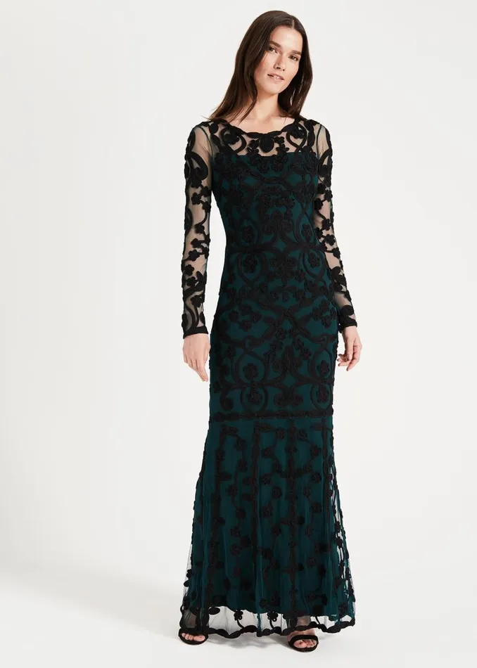 Phase Eight Dresses Cristine Tapework Lace Dress Blackjuniper 8211 Women
