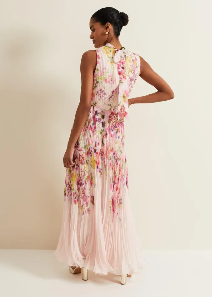 Phase Eight Dresses Dahlia Print Pleat Midaxi Dress Multicoloured 8211 Women Phase Eight Dresses Dahlia Print Pleat Midaxi Dress Multicoloured 8211 Women