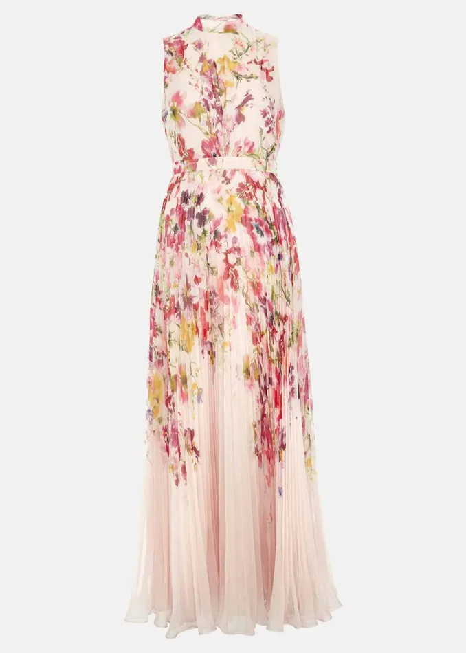 Phase Eight Dresses Dahlia Print Pleat Midaxi Dress Multicoloured 8211 Women Phase Eight Dresses Dahlia Print Pleat Midaxi Dress Multicoloured 8211 Women