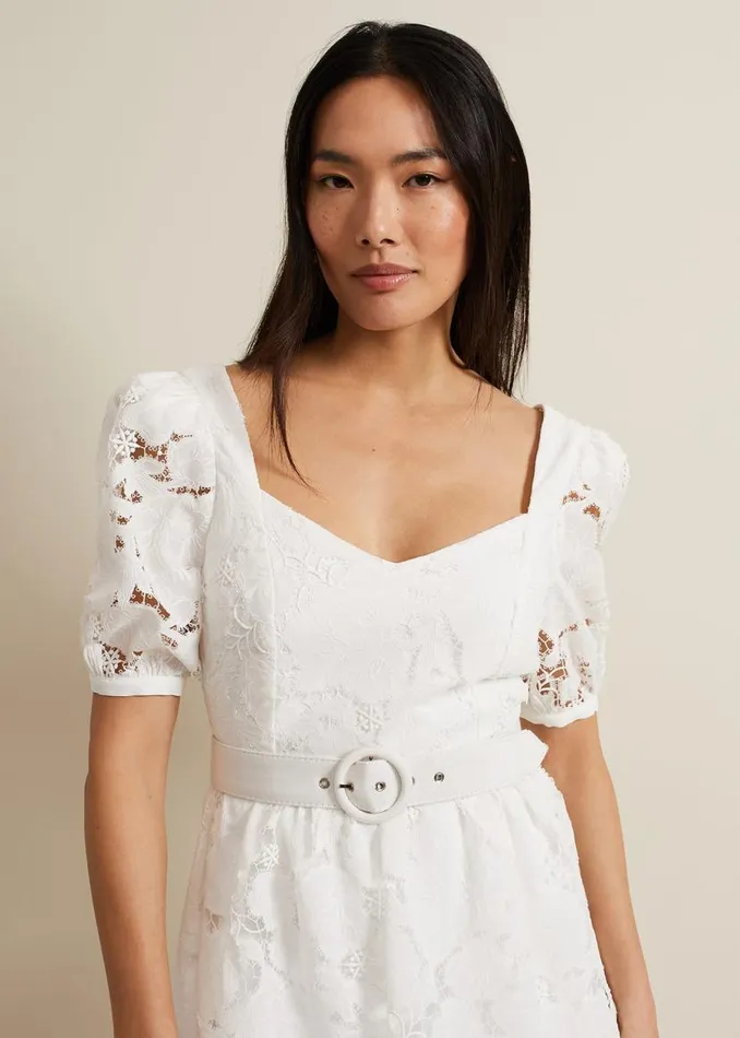 Phase Eight Dresses Elyse Lace Tiered Wedding Dress Ivory 8211 Women
