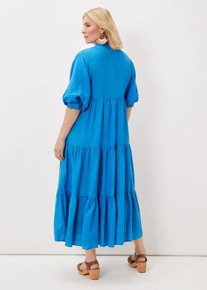 Phase Eight Dresses Gracie Tiered Maxi Dress Azure Blue 8211 Women