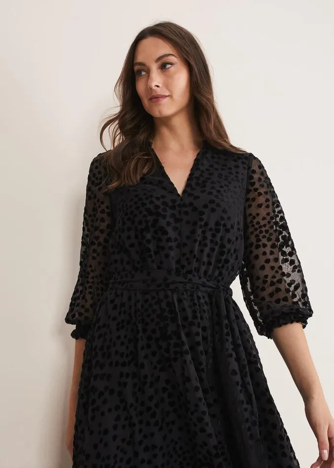 Phase Eight Dresses Isador Textured Fit And Flare Midi Dress Black 8211 Women Phase Eight Dresses Isador Textured Fit And Flare Midi Dress Black 8211 Women