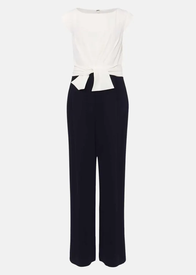 Phase Eight Dresses Janey Knot Detail Jumpsuit Ivorynavy 8211 Women