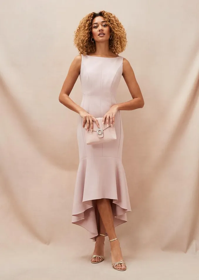 Phase Eight Dresses Leela Fitted Maxi Dress Antique Rose 8211 Women