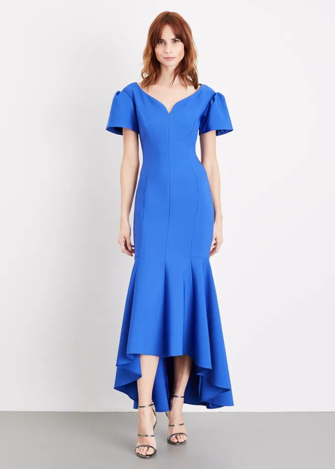 Phase Eight Dresses Maddi Bardot Maxi Dress Cornflower 8211 Women