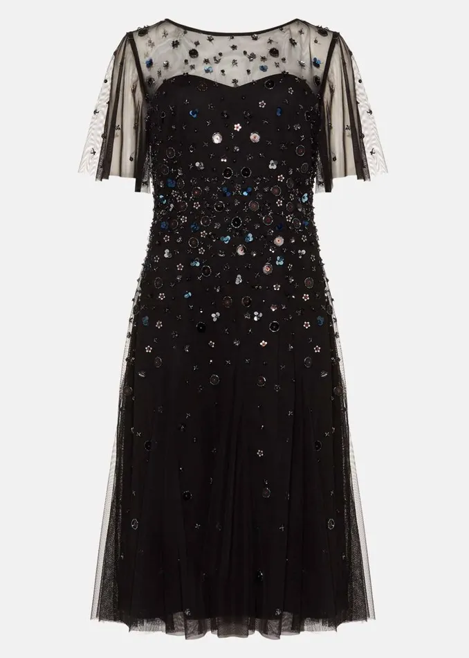Phase Eight Dresses Molly Short Sequin Dress Blackmulti 8211 Women