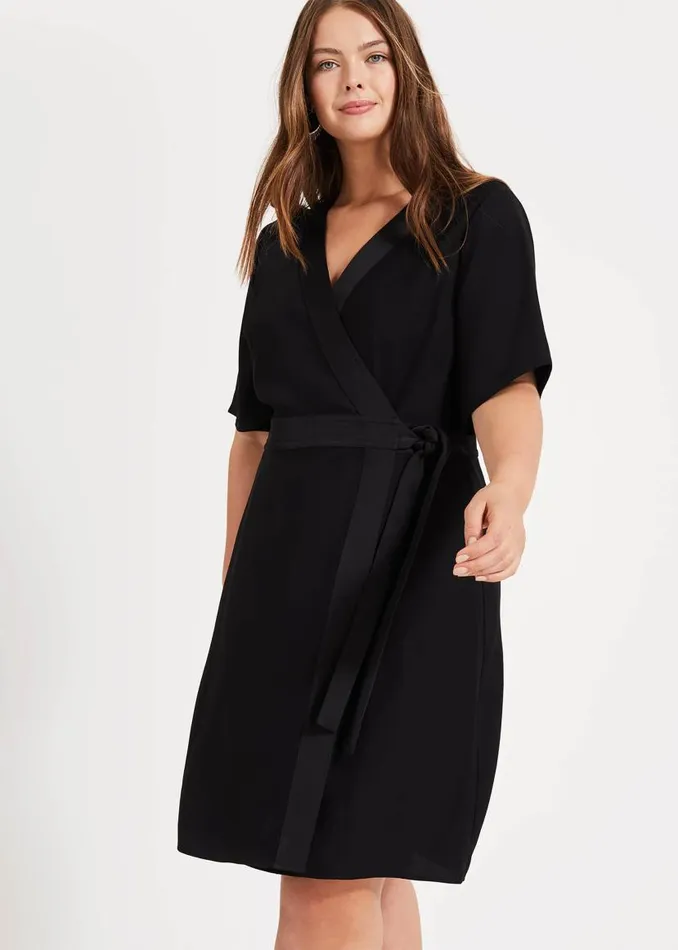 Phase Eight Dresses Monica Wrap Dress Black 8211 Women