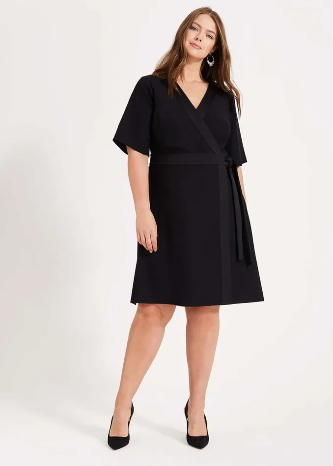 Phase Eight Dresses Monica Wrap Dress Black 8211 Women