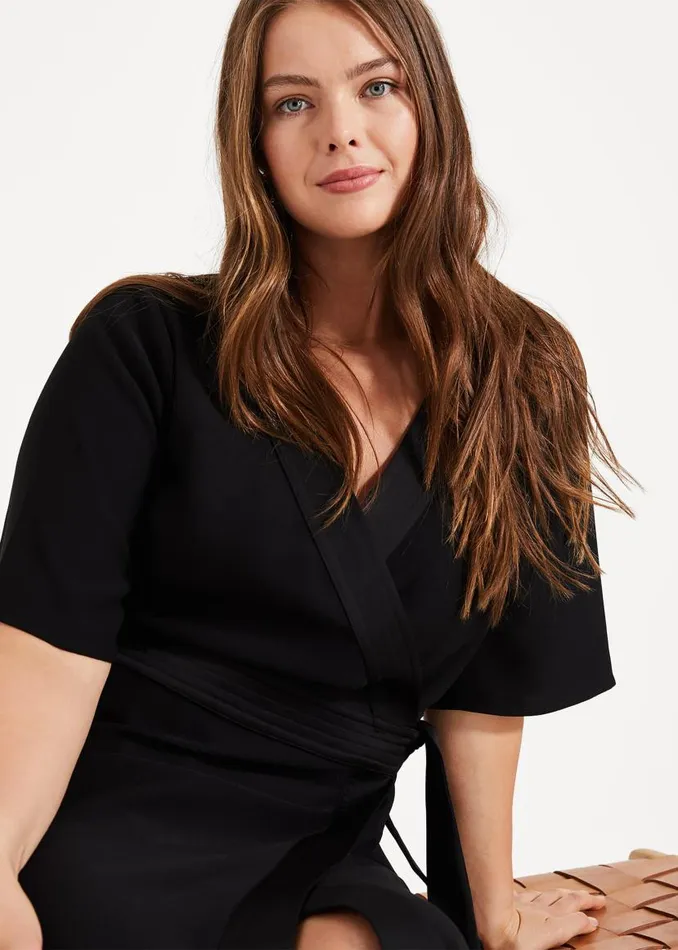 Phase Eight Dresses Monica Wrap Dress Black 8211 Women