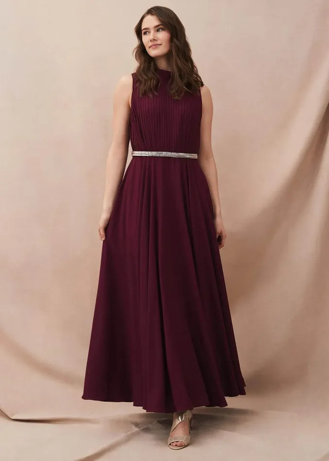 Phase Eight Dresses Nicola Maxi Dress Berry 8211 Women