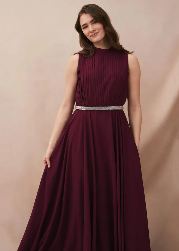 Phase Eight Dresses Nicola Maxi Dress Berry 8211 Women