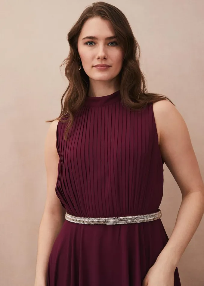 Phase Eight Dresses Nicola Maxi Dress Berry 8211 Women