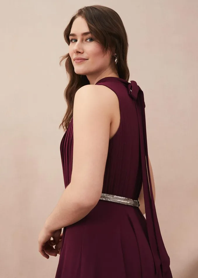 Phase Eight Dresses Nicola Maxi Dress Berry 8211 Women