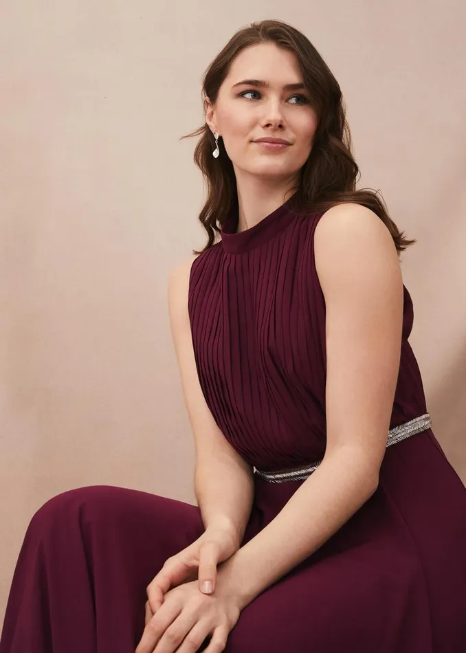 Phase Eight Dresses Nicola Maxi Dress Berry 8211 Women