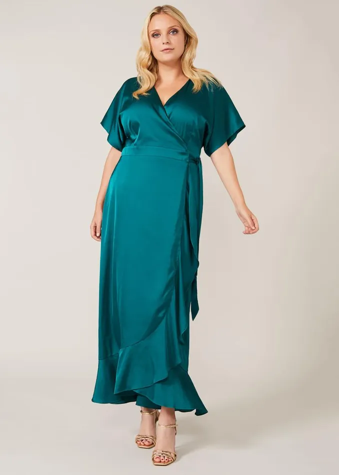 Phase Eight Dresses Perry Wrap Maxi Dress Emerald 8211 Women