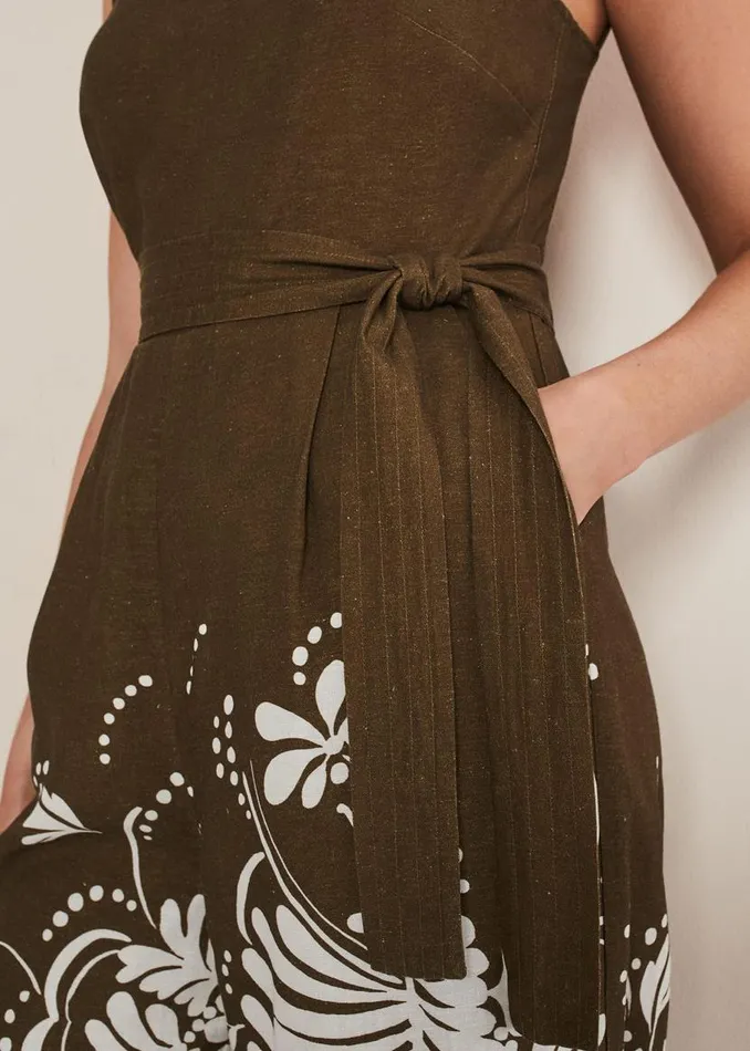 Phase Eight Dresses Rosalia Wide Leg Jumpsuit Khaki 8211 Women