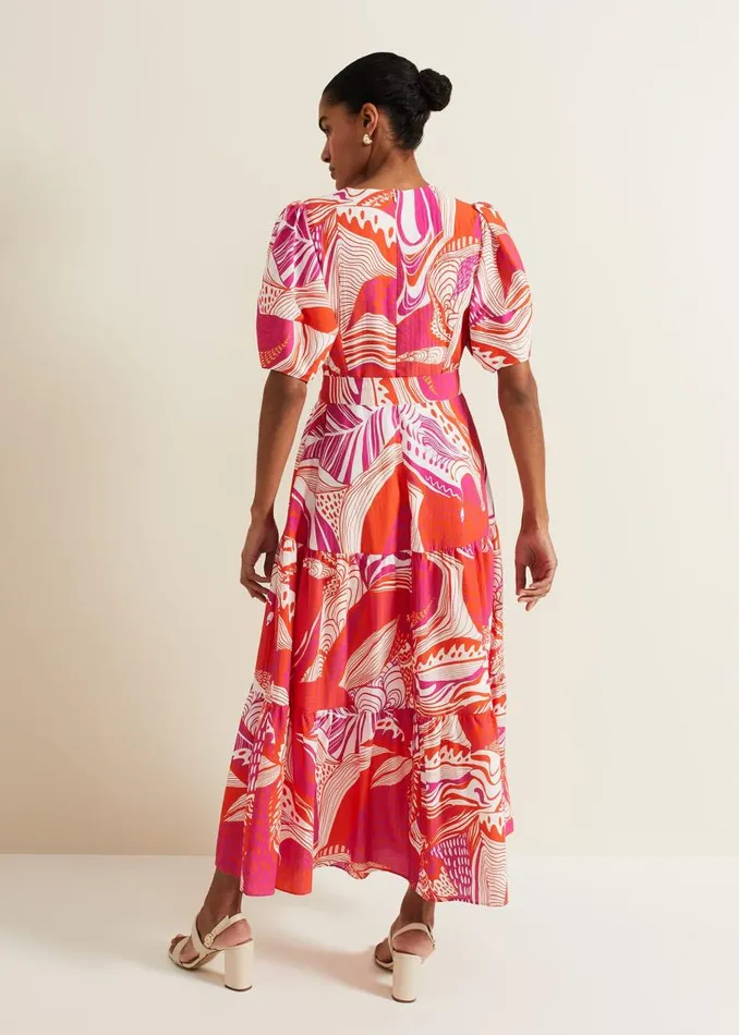 Phase Eight Dresses Tilda Red Midi Dress Red 8211 Women