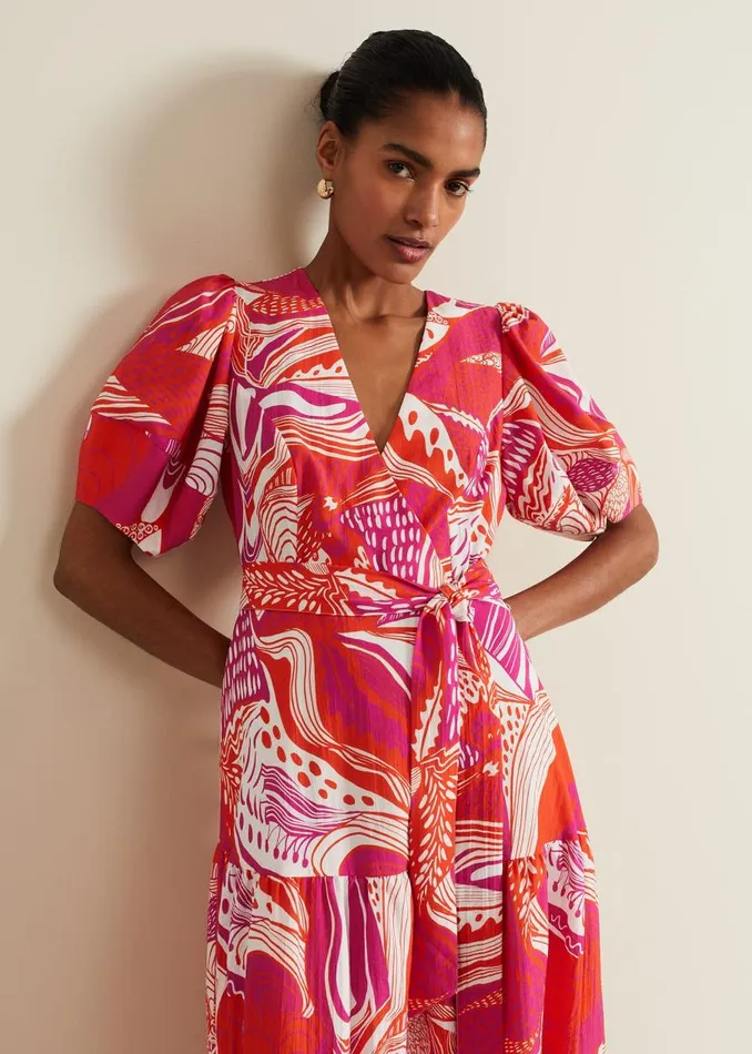 Phase Eight Dresses Tilda Red Midi Dress Red 8211 Women