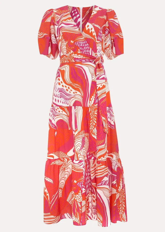 Phase Eight Dresses Tilda Red Midi Dress Red 8211 Women