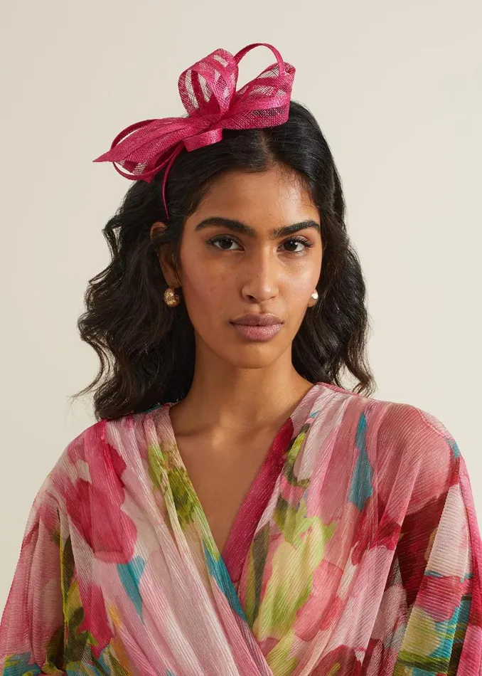 Phase Eight Fascinators and Hats Twist Bow Headband Pink 8211 Women