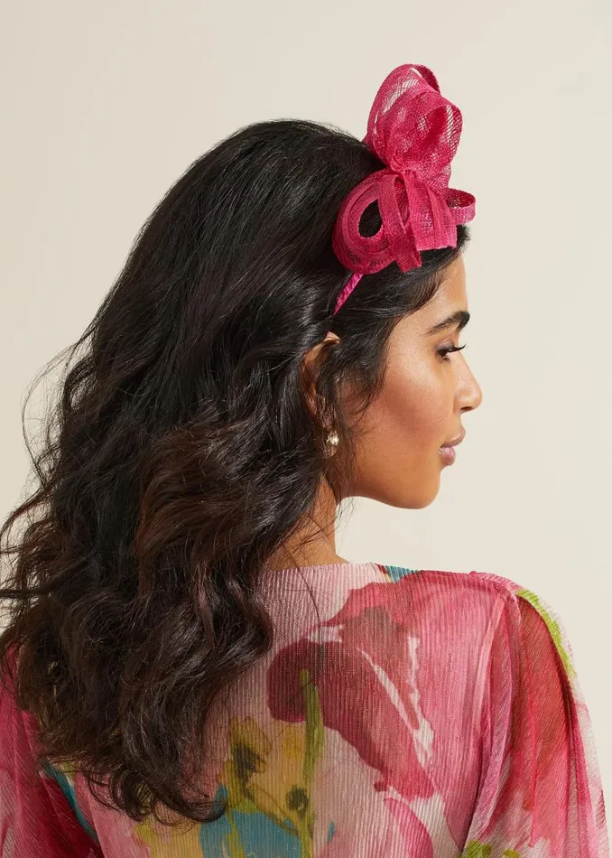 Phase Eight Fascinators and Hats Twist Bow Headband Pink 8211 Women