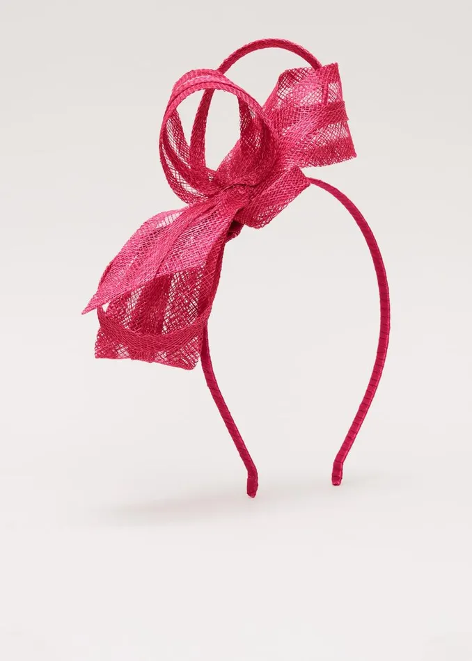 Phase Eight Fascinators and Hats Twist Bow Headband Pink 8211 Women