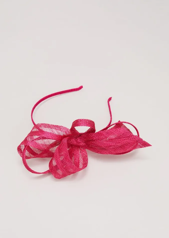 Phase Eight Fascinators and Hats Twist Bow Headband Pink 8211 Women
