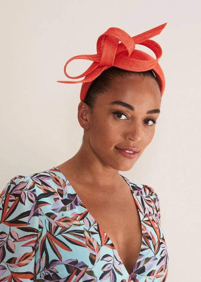 Phase Eight Headbands Orange Bow Headband Vermillion 8211 Women