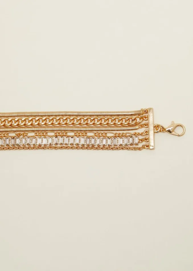 Phase Eight Jewellery Gold Multi Chain Bracelet Gold 8211 Women
