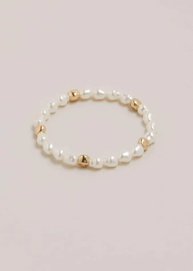 Phase Eight Jewellery Pearl And Bead Bracelet Gold 8211 Women