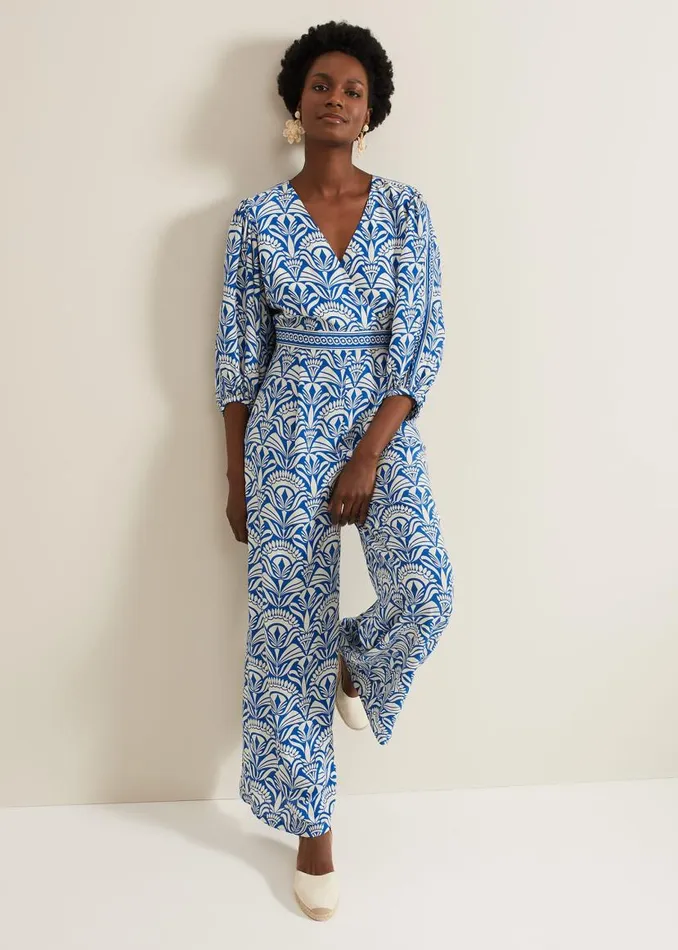 Phase Eight Jumpsuits Amy Print V Neck Jumpsuit Multicoloured 8211 Women