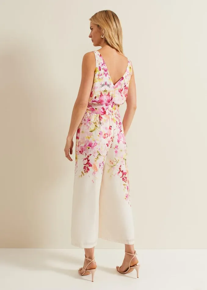 Phase Eight Jumpsuits Ethel Floral Wide Leg Jumpsuit Multicoloured 8211 Women Phase Eight Jumpsuits Ethel Floral Wide Leg Jumpsuit Multicoloured 8211 Women