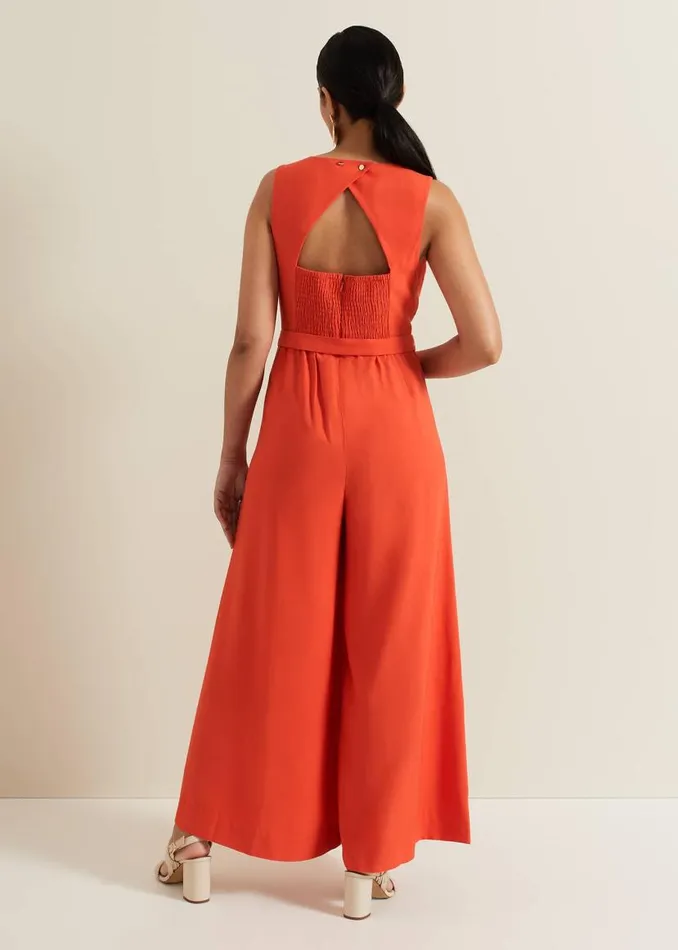 Phase Eight Jumpsuits Petite Marta Red Culotte Jumpsuit Red 8211 Women
