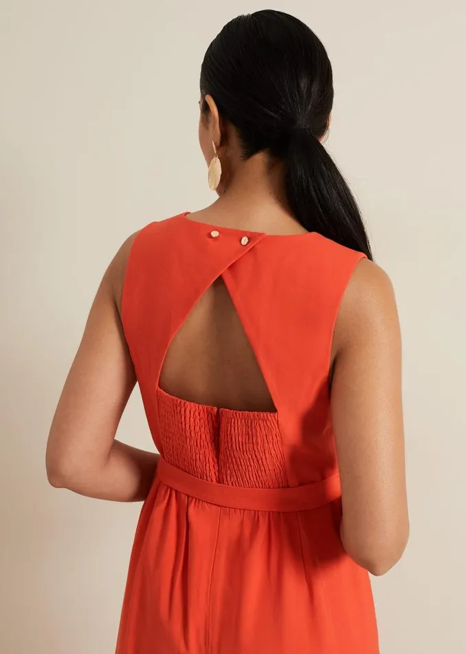 Phase Eight Jumpsuits Petite Marta Red Culotte Jumpsuit Red 8211 Women