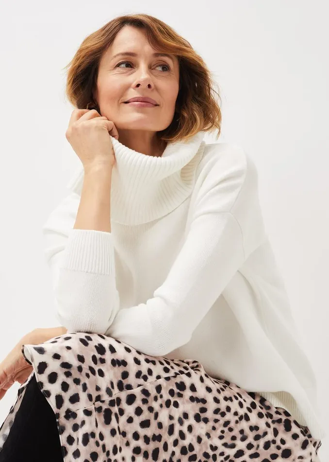 Phase Eight Knitwear Etty Chunky Knit Jumper Winter White 8211 Women