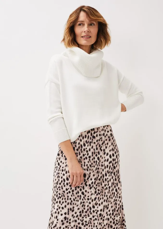 Phase Eight Knitwear Etty Chunky Knit Jumper Winter White 8211 Women