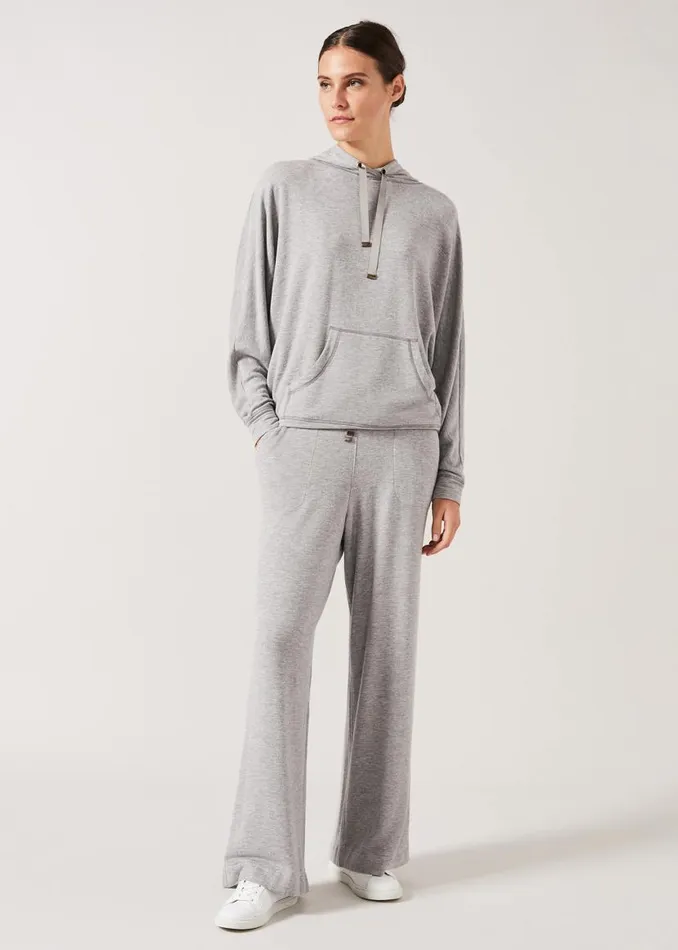 Phase Eight Knitwear Hooded Sweat Top Grey Marl 8211 Women