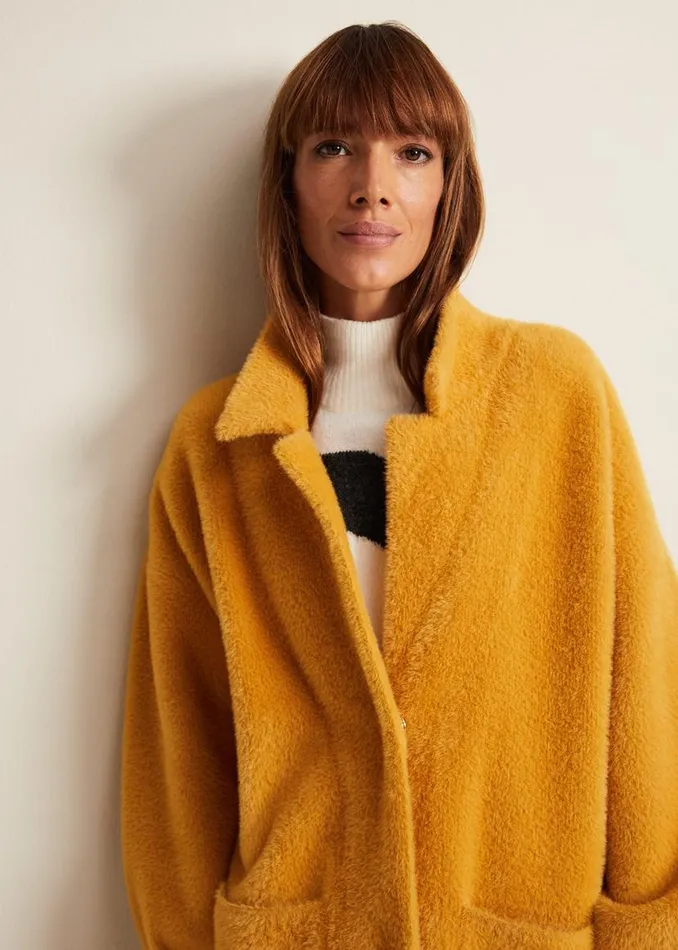 Phase Eight Knitwear Maddie Balloon Sleeve Fluffy Knit Coat Amber 8211 Women Phase Eight Knitwear Maddie Balloon Sleeve Fluffy Knit Coat Amber 8211 Women