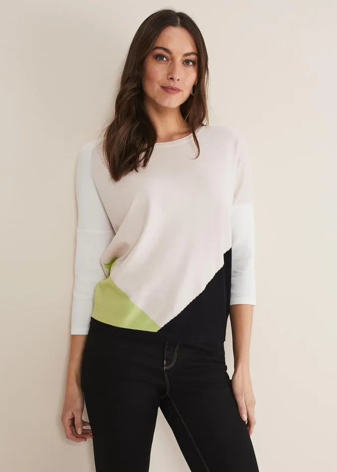 Phase Eight Knitwear Noella Colour Block Jumper Multicoloured 8211 Women