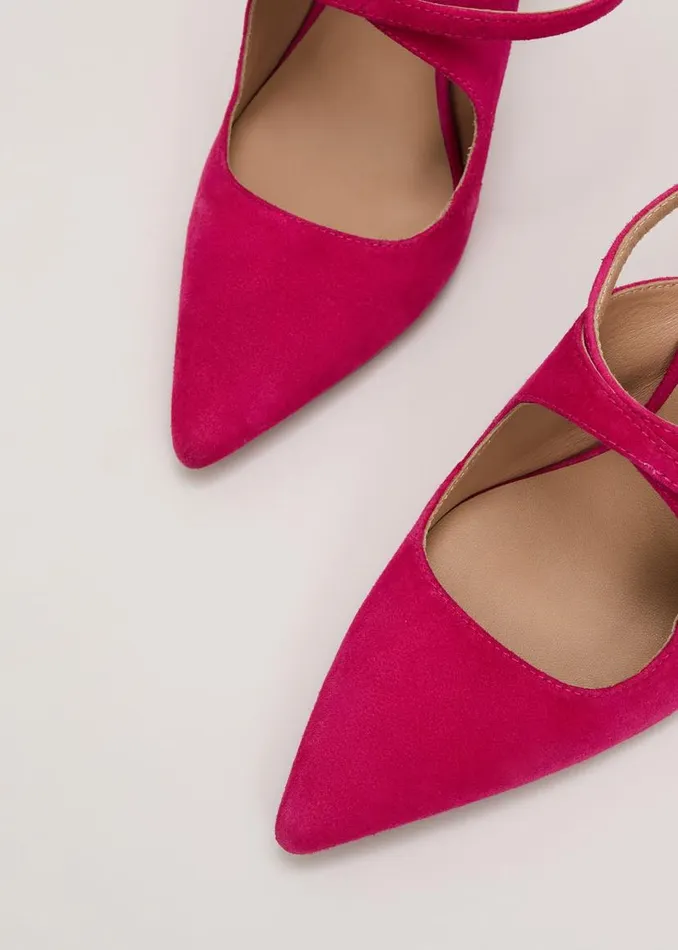 Phase Eight Occasion Shoes Cross Over Ankle Shoes Pink 8211 Women