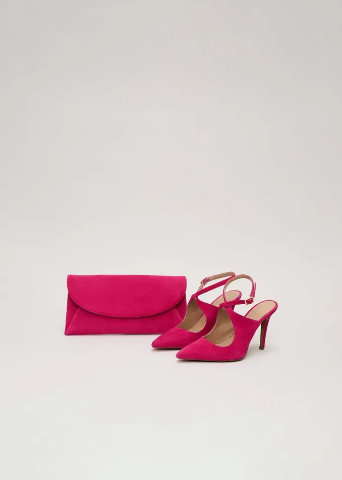 Phase Eight Occasion Shoes Cross Over Ankle Shoes Pink 8211 Women