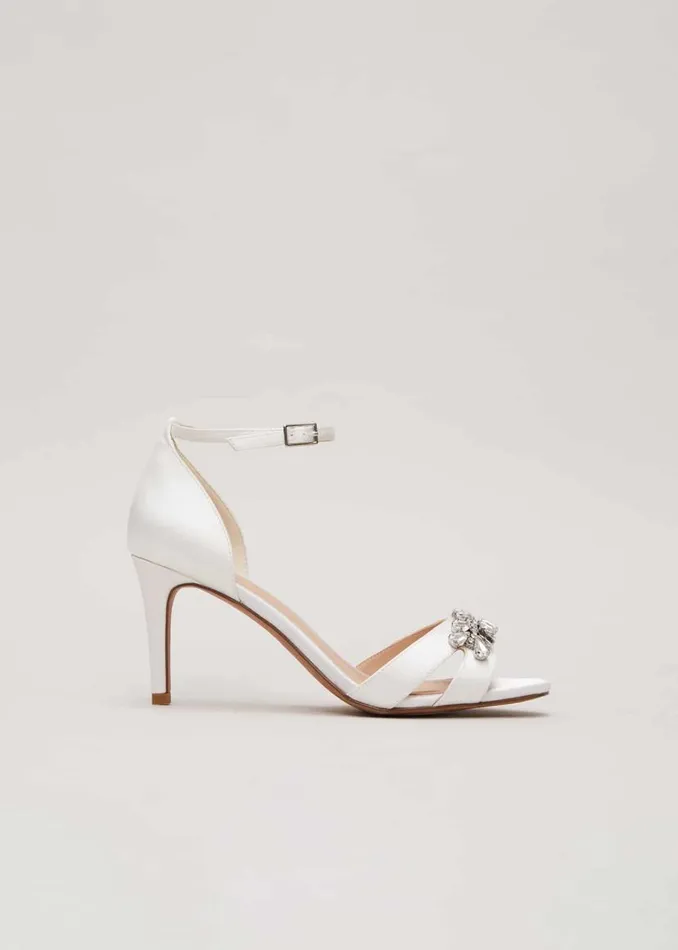 Phase Eight Occasion Shoes Embellished Sandals Ivory 8211 Women