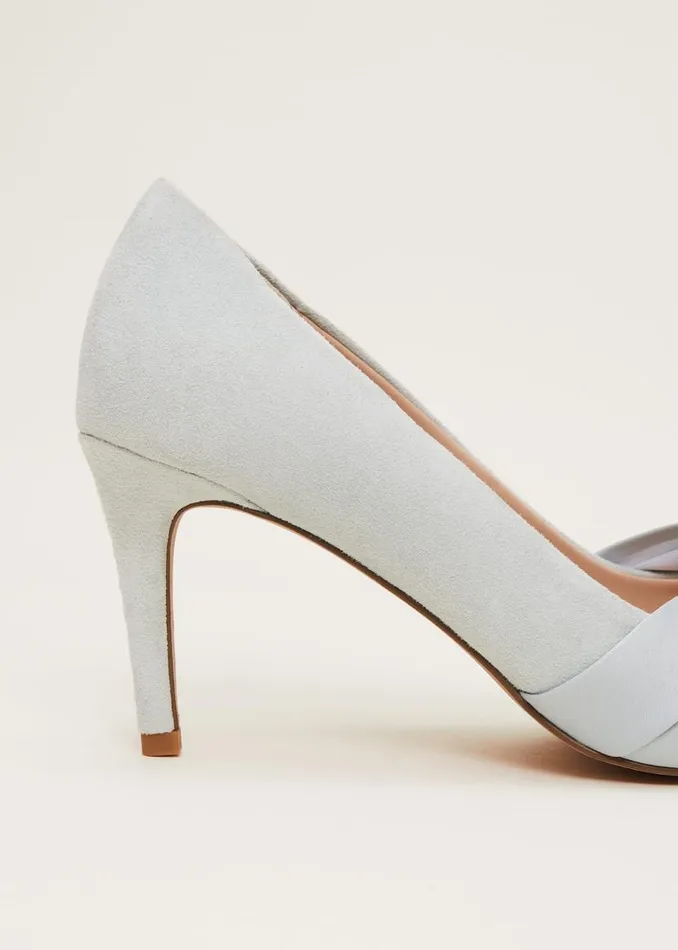 Phase Eight Occasion Shoes Satin Twist Peeptoe Shoe Eau De Nil 8211 Women